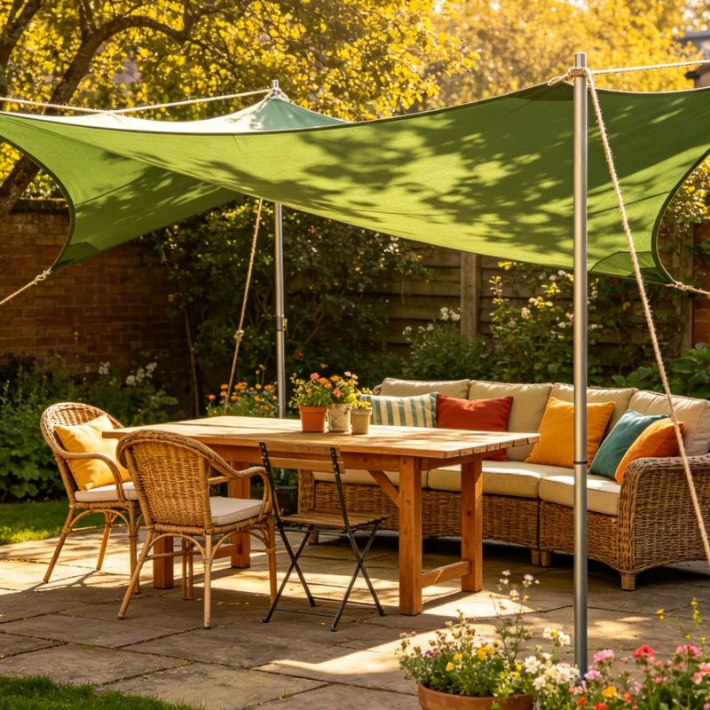 Voiles d'ombrage de Protection UV HDPE pour Camping, pare-soleil, hôtels, jardins, patios, piscines